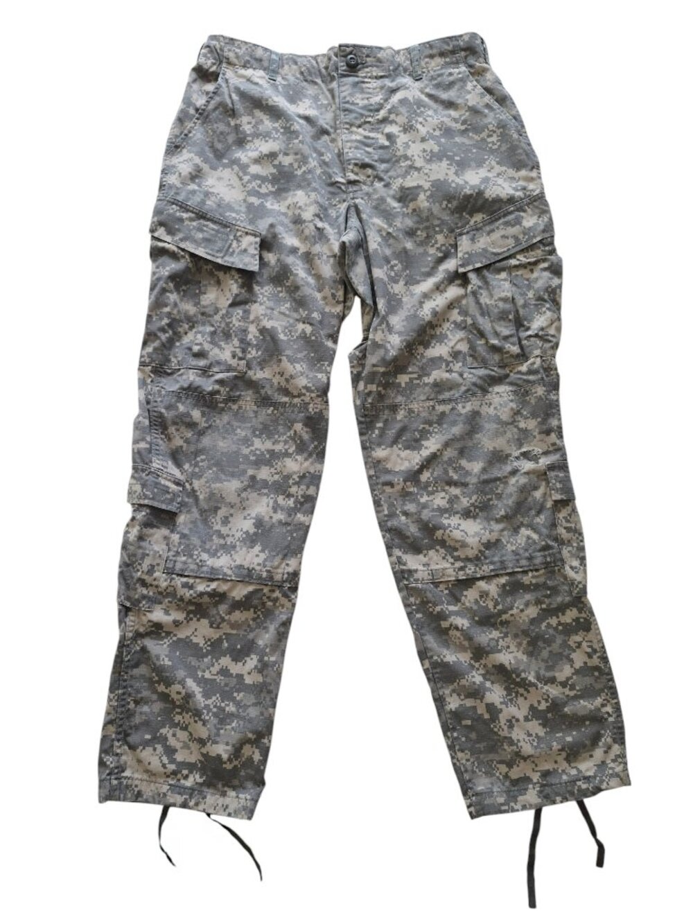 US Military Issue Heavy Duty Desert Camo Ripstop Cargo Pants 8 Pockets M Long